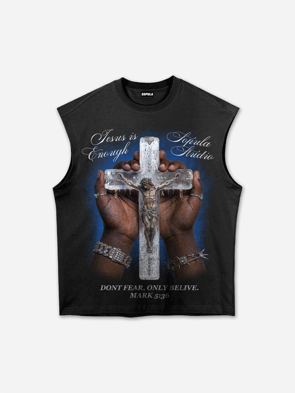 Jesus Is Enough Vintage Graphic Tank Top