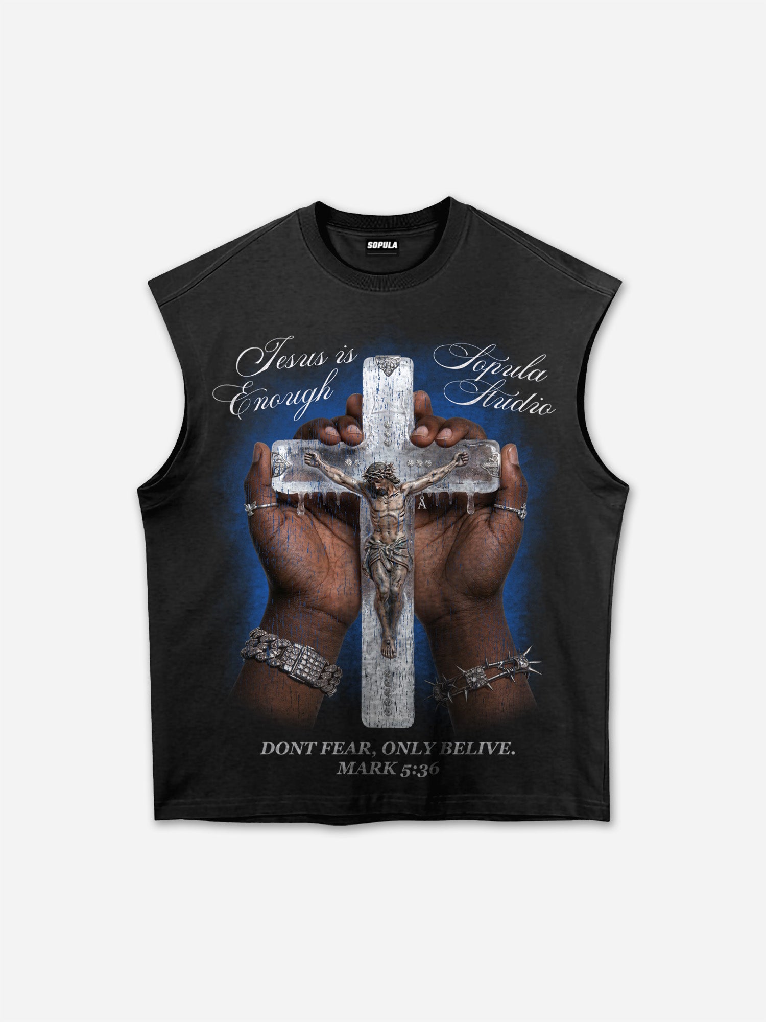 Jesus Is Enough Vintage Graphic Tank Top