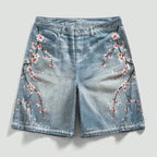 Streetwear Japanese Floral Shorts Jorts