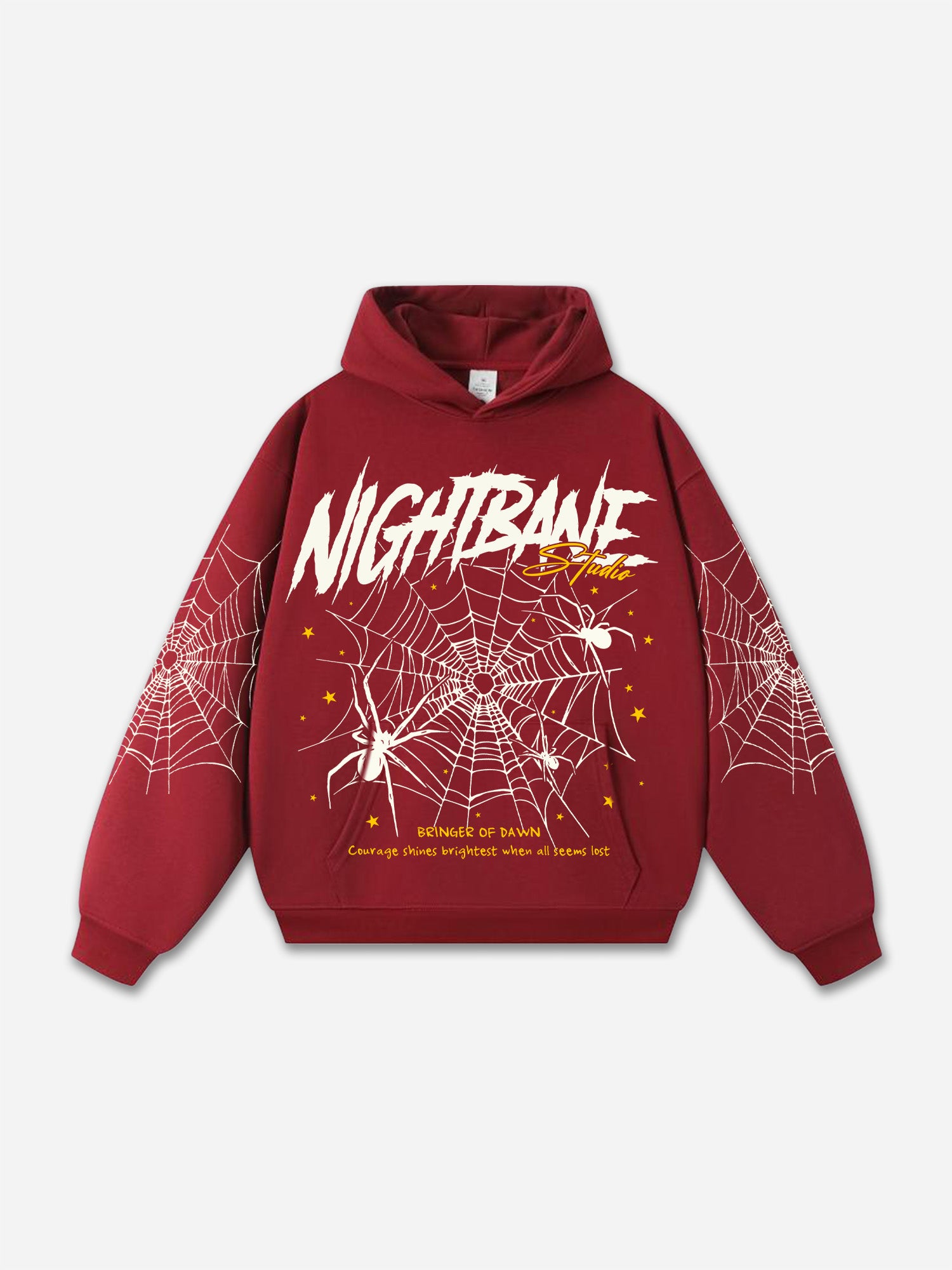 The Dark Night Bane Spider Web Graphics Pocket Hoodie