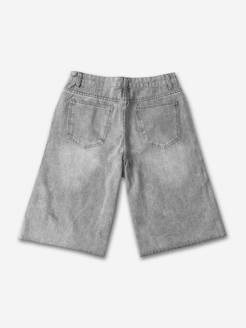 Vintage Washed High Street Distressed Denim Shorts
