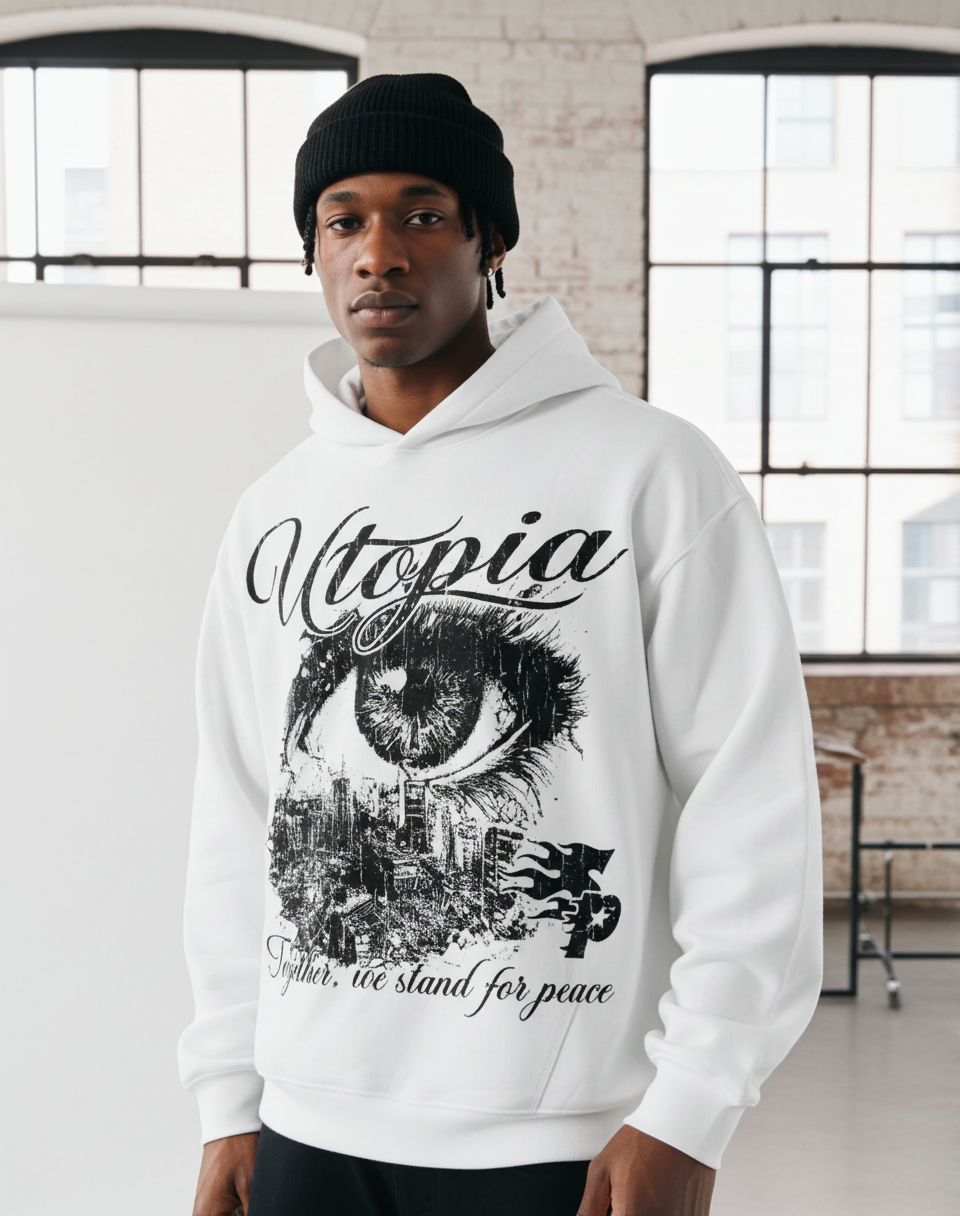 Utopia Vintage Graphic Hoodie