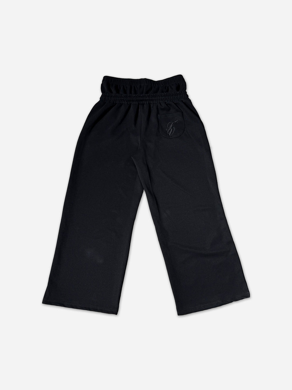 Hiphop Embroidery Star Double Waistband Sweatpants