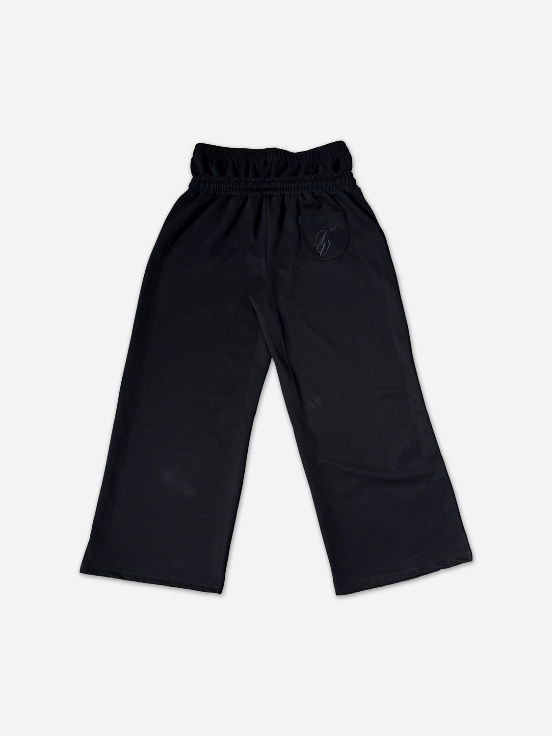 Hiphop Embroidery Star Double Waistband Sweatpants