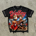 Valley Sopula Cough Syrup And Angels Retro Graphic T-shirt