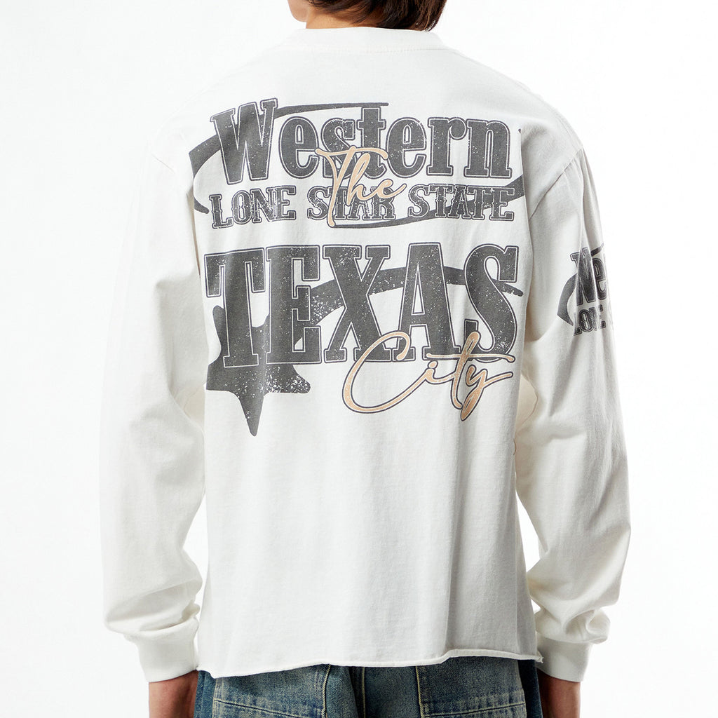 Western Cropped Long Sleeve T-shirt