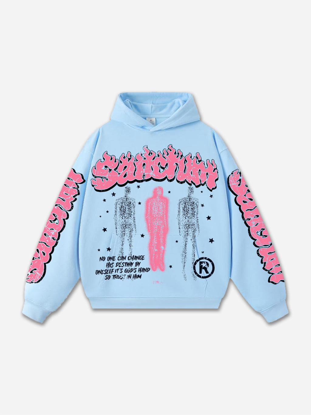Sanctum God-centered Vintage Graphic Oversized Hoodie