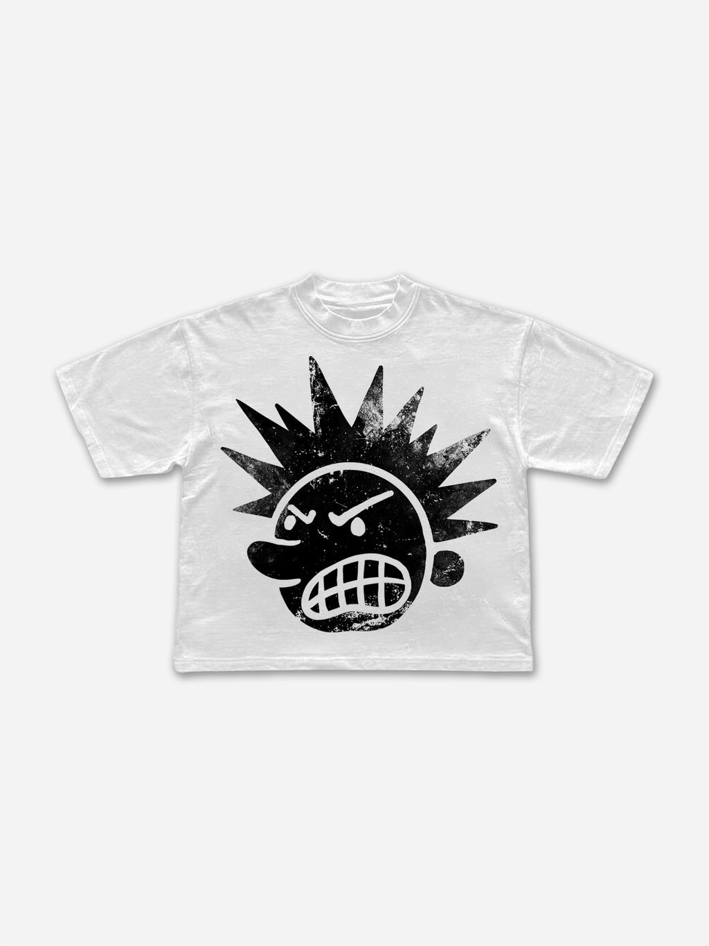 Casual The Brain Explodes Print Cropped T-shirts