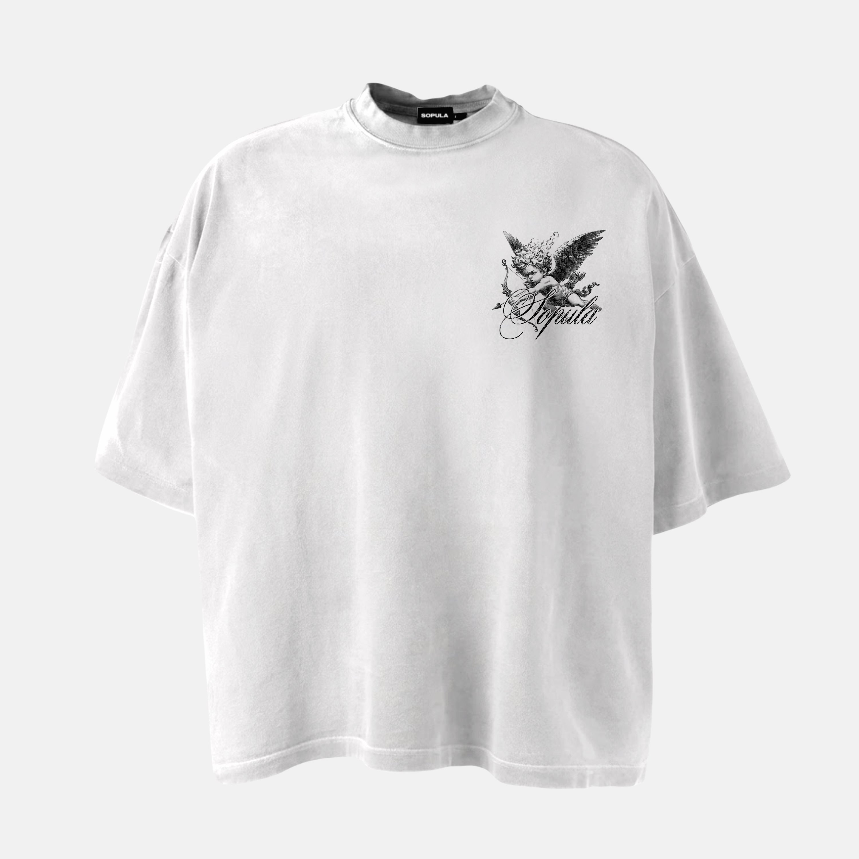 Sacra Angel Winged Archer Of War Graphic Cotton T-shirt