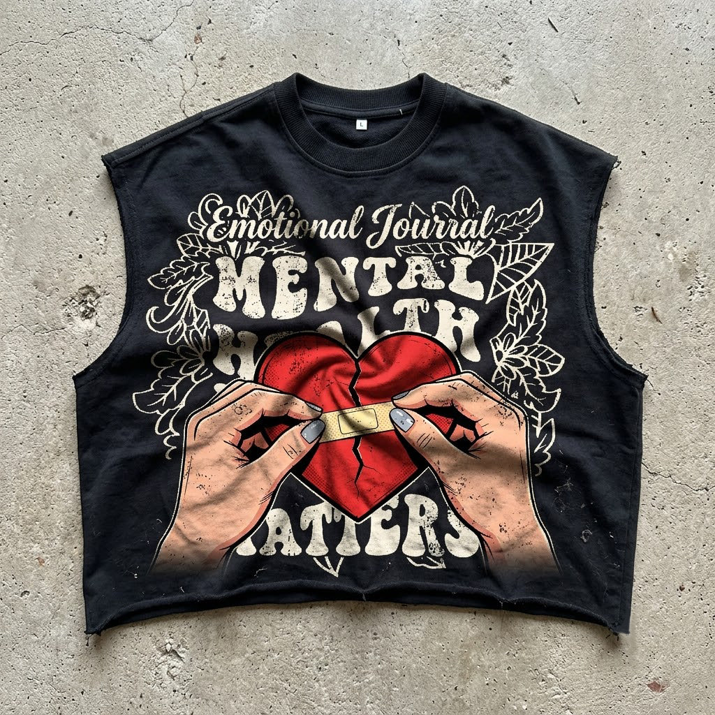 Mental Health Is Of Utmost Importance Graphic Short Tank Top