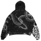 Black Spine Oversized Hoodie