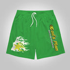 Trust God's Plan Flame Jesus Graphic Drawstring Shorts