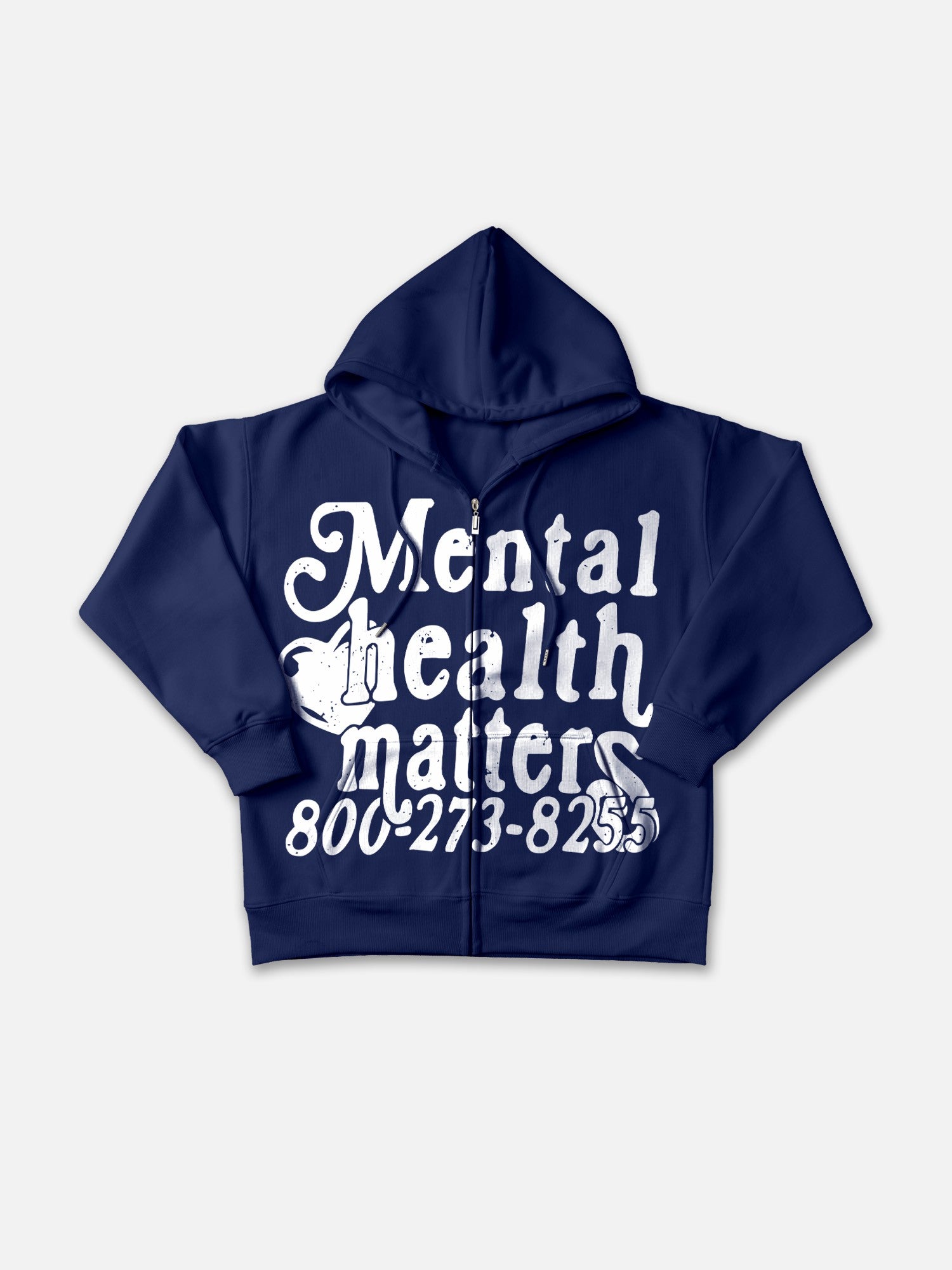 Mental Health Graphic Zip-up Hoodie