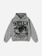 Sopula Star Eyes Graphic Acid Wash Hoodie