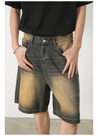 Vintage Distressed Denim Shorts