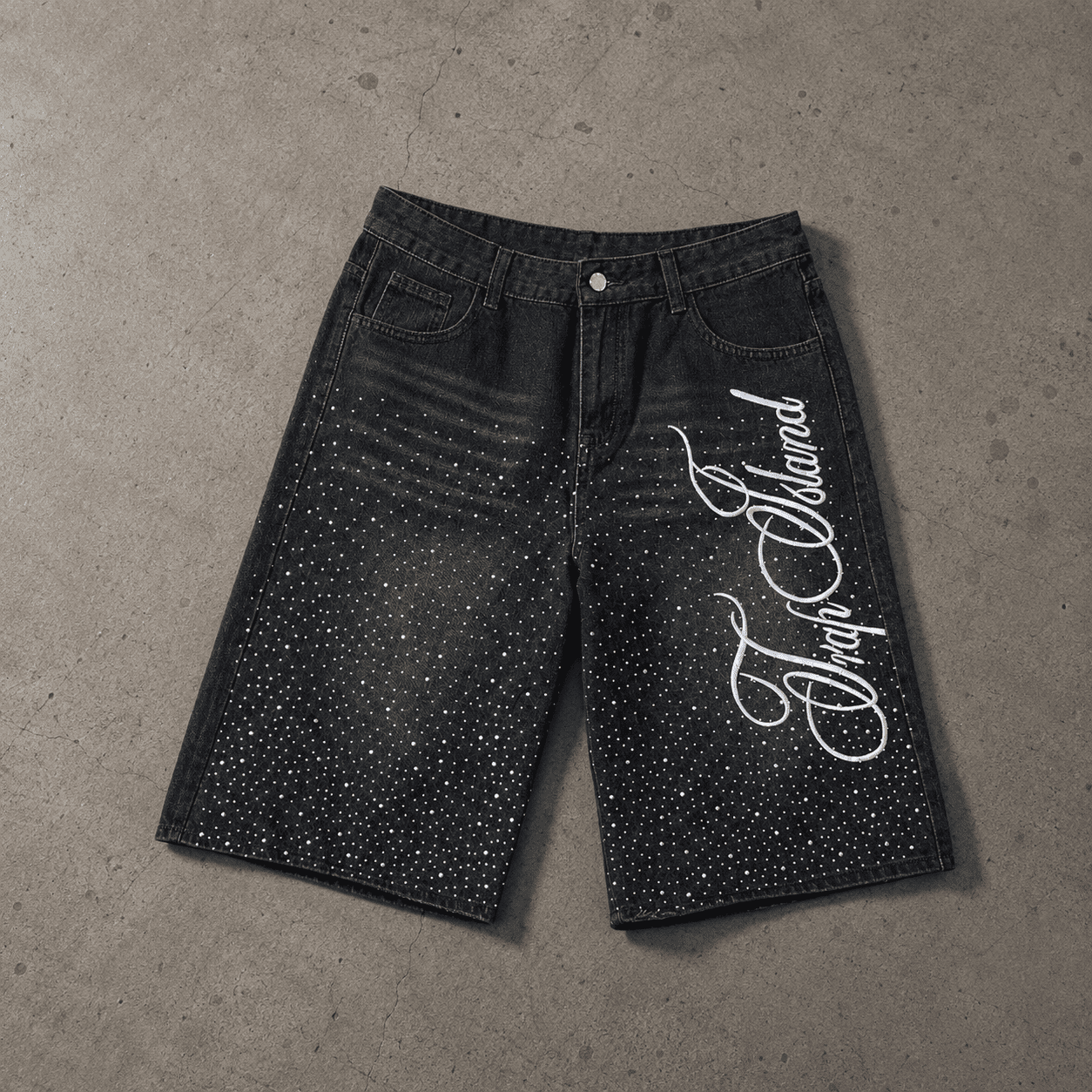Vintage Washed High Street Distressed Denim Shorts