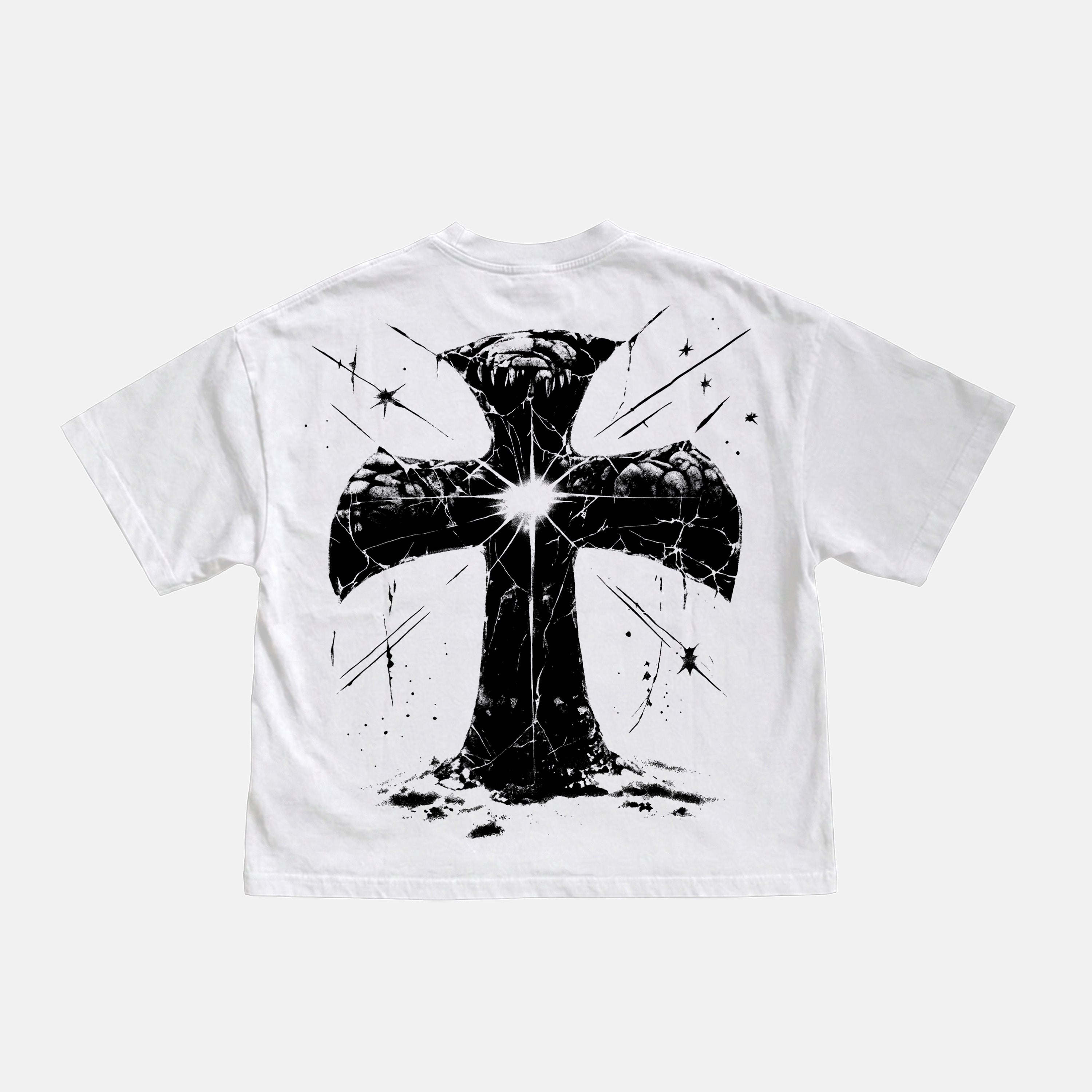 Portrait Of Jesus Just Faith Vintage Graphic Cotton T-shirt