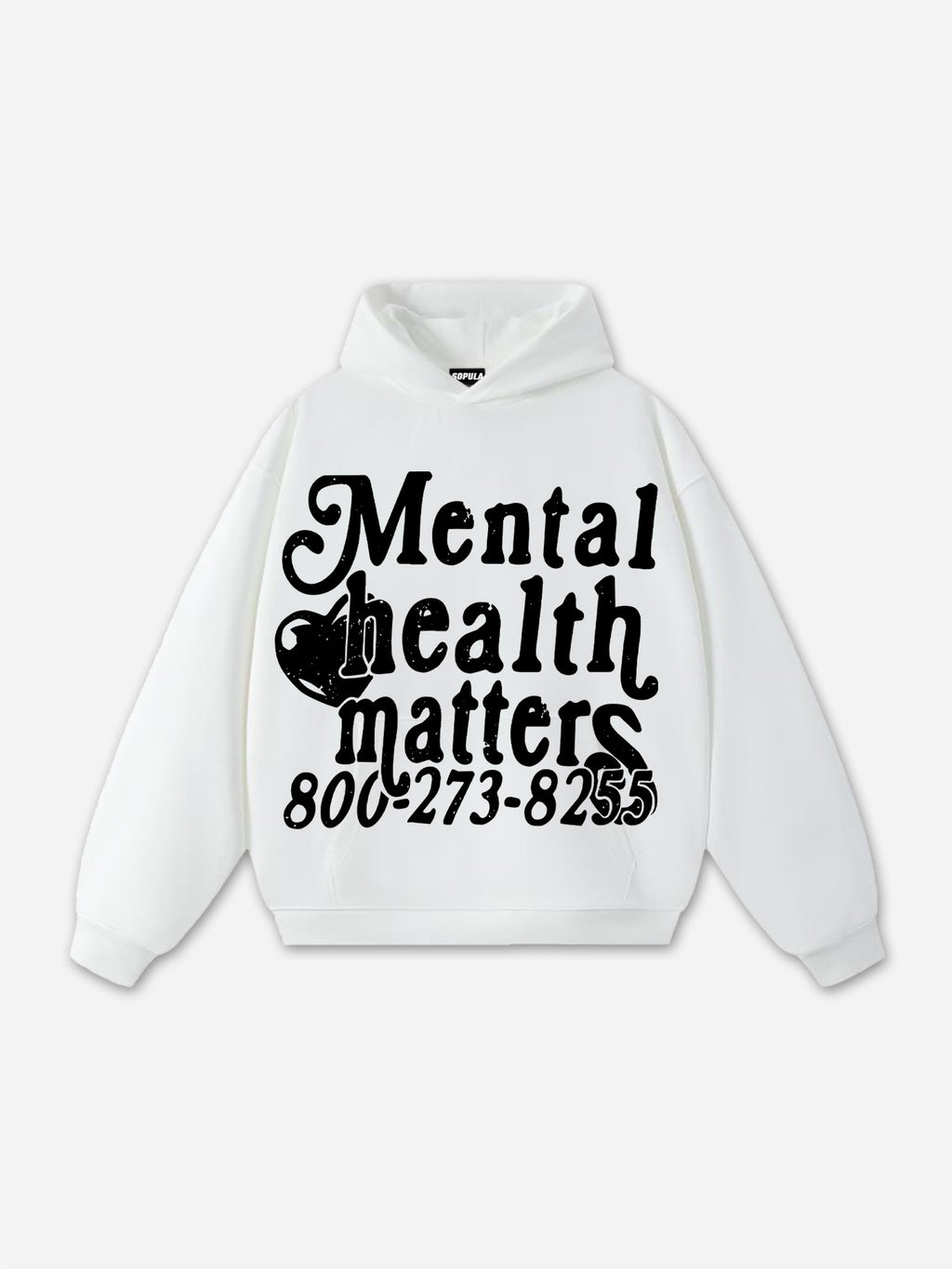Mental Health Matters Terry Heavy Hoodie