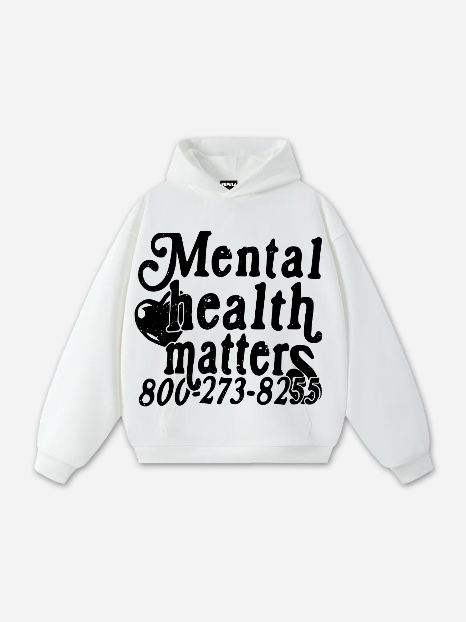 Mental Health Matters Terry Heavy Hoodie