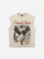 Guardian Angel Vintage Graphic Tank Top