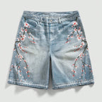 Streetwear Japanese Floral Shorts Jorts