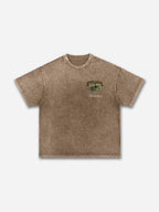 Stay Real Coconut Vacation Vintage Graphic Washed T-shirt