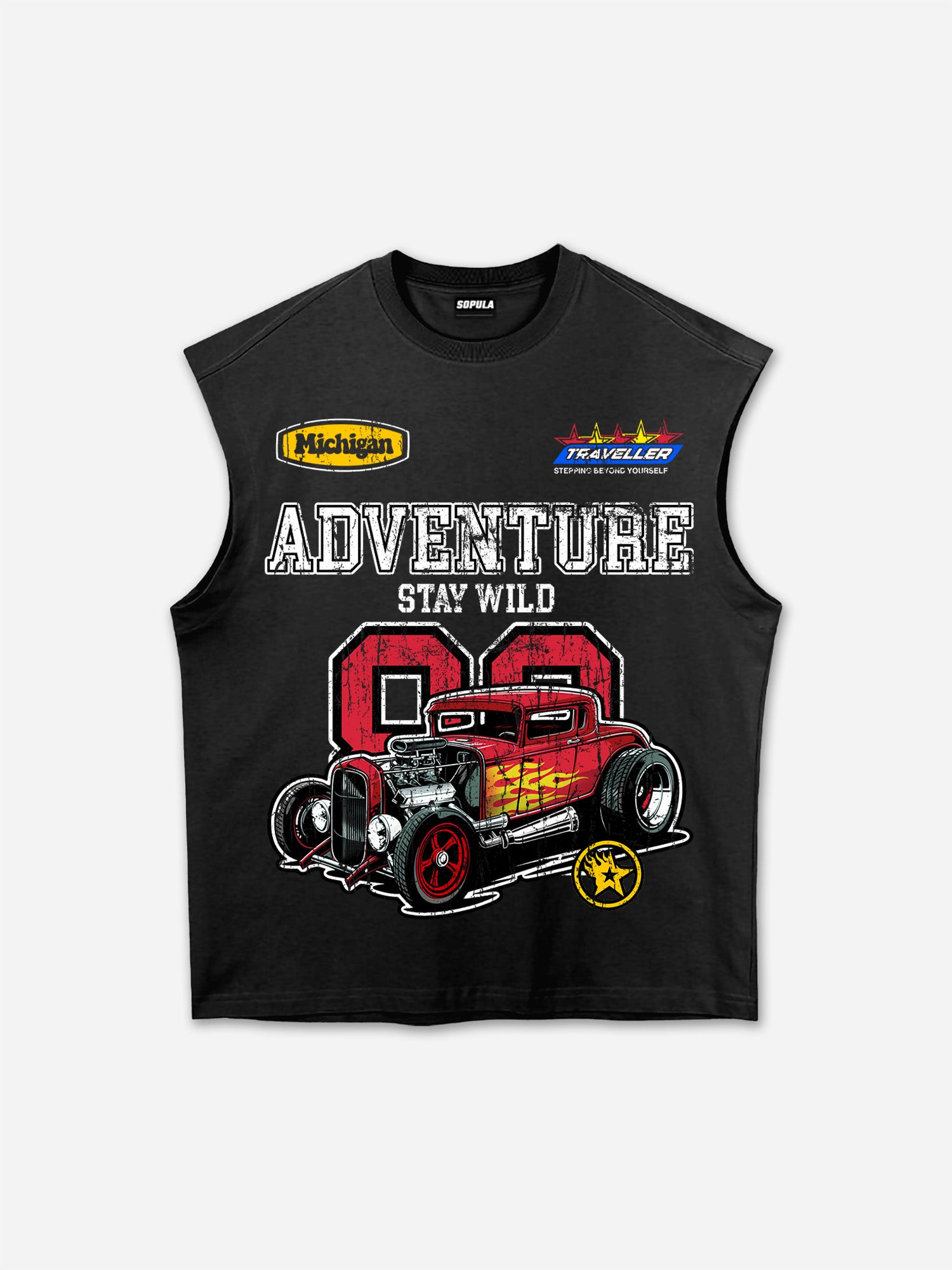No. 88 Vintage Classic Car Graphic Tank Top
