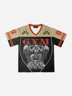 Gym Power Skull Mesh Jersey