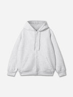 450g Heavy Cotton Solid Color Zippered Hoodie