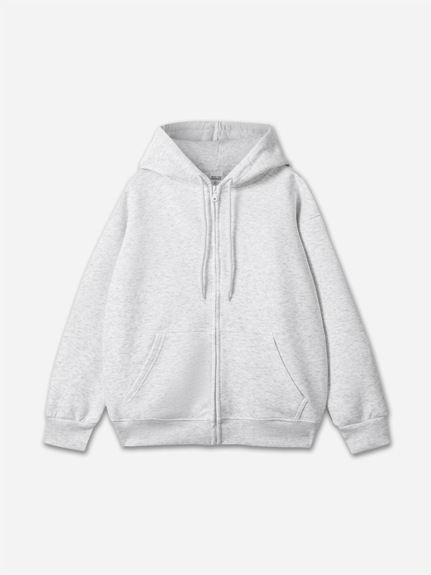 450g Heavy Cotton Solid Color Zippered Hoodie