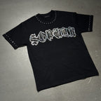 Sopula Shining Diamond Font Graphic Cotton T-shirt