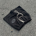 Street Minimalist Logo Drawstring Sport Shorts