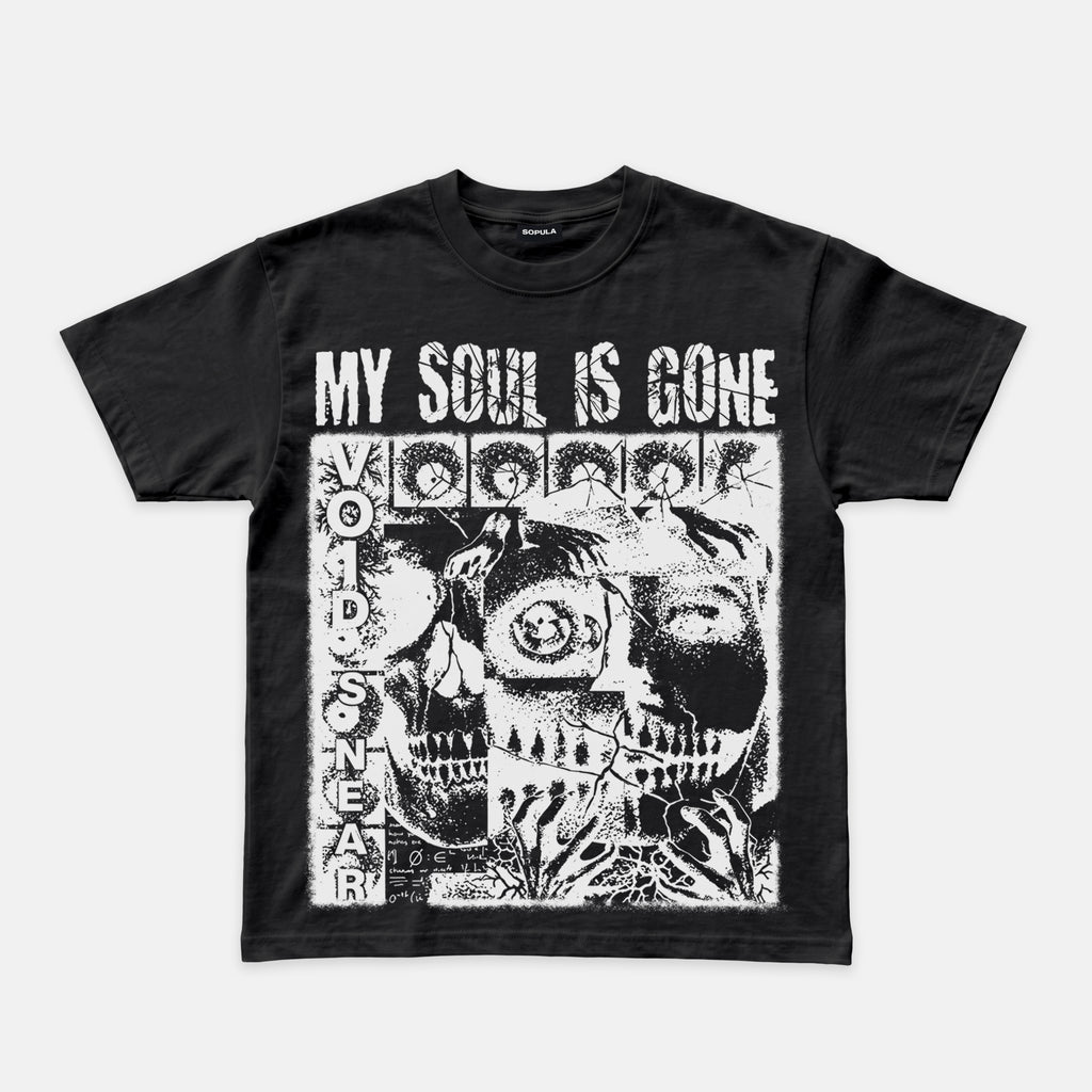 Retro My Soul Has Gone Mental Health Graphic Cotton T-shirt