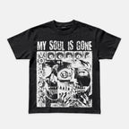 Retro My Soul Has Gone Mental Health Graphic Cotton T-shirt