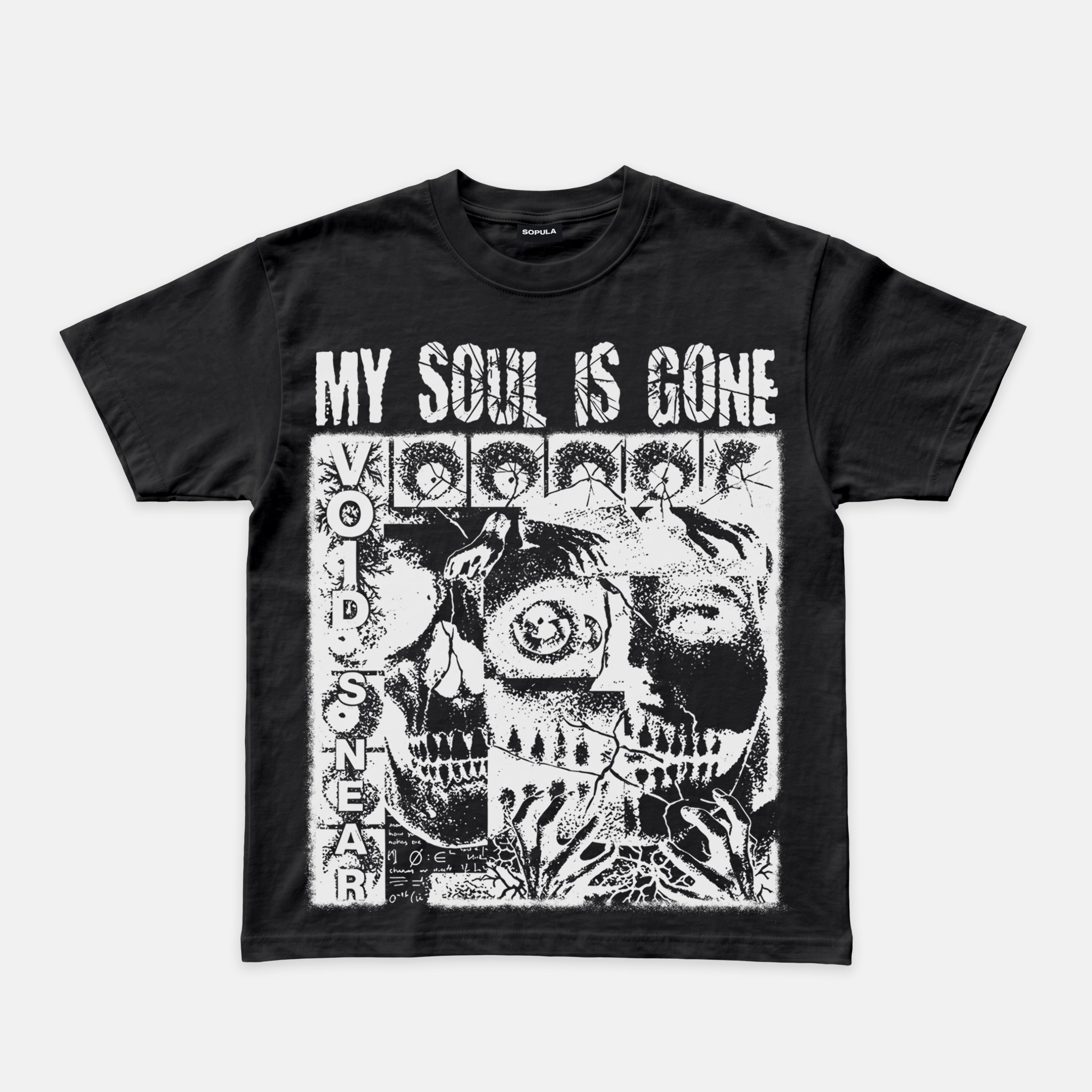 Retro My Soul Has Gone Mental Health Graphic Cotton T-shirt