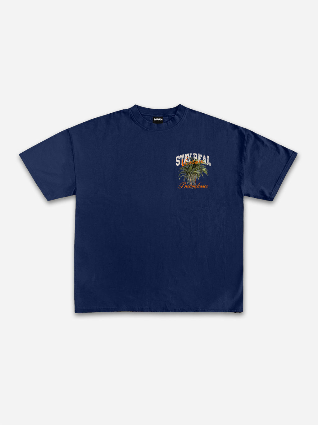 Stay Real Coconut Vacation Vintage Graphic Cotton T-shirt