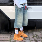Vintage Washed High Street Denim Shorts