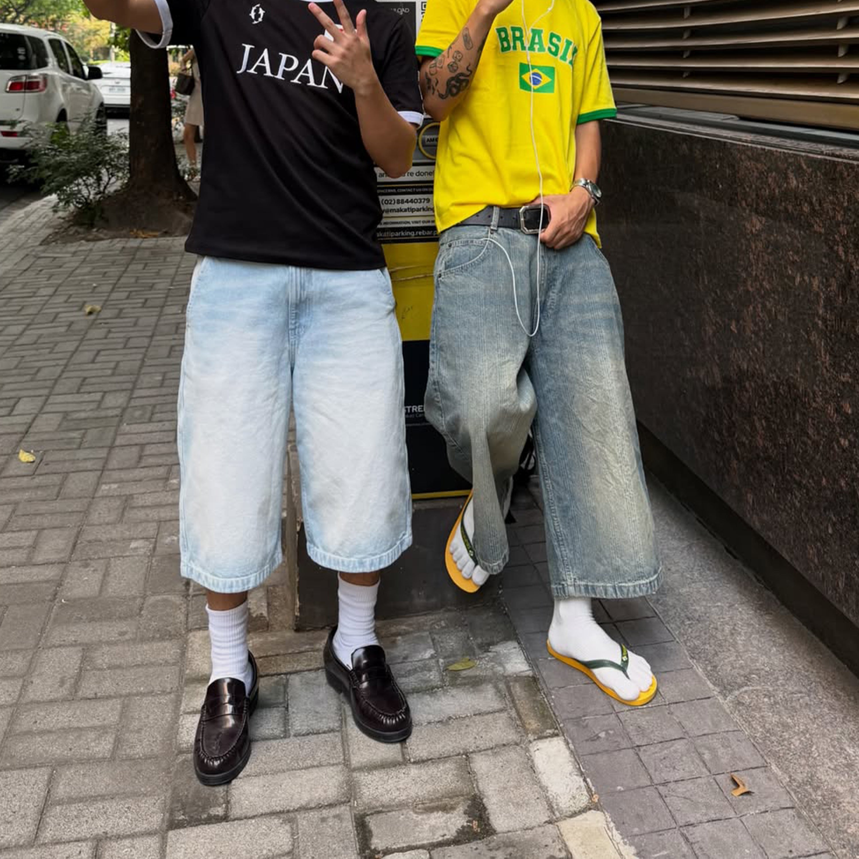 Men's Retro Fashion Ripped Denim Shorts