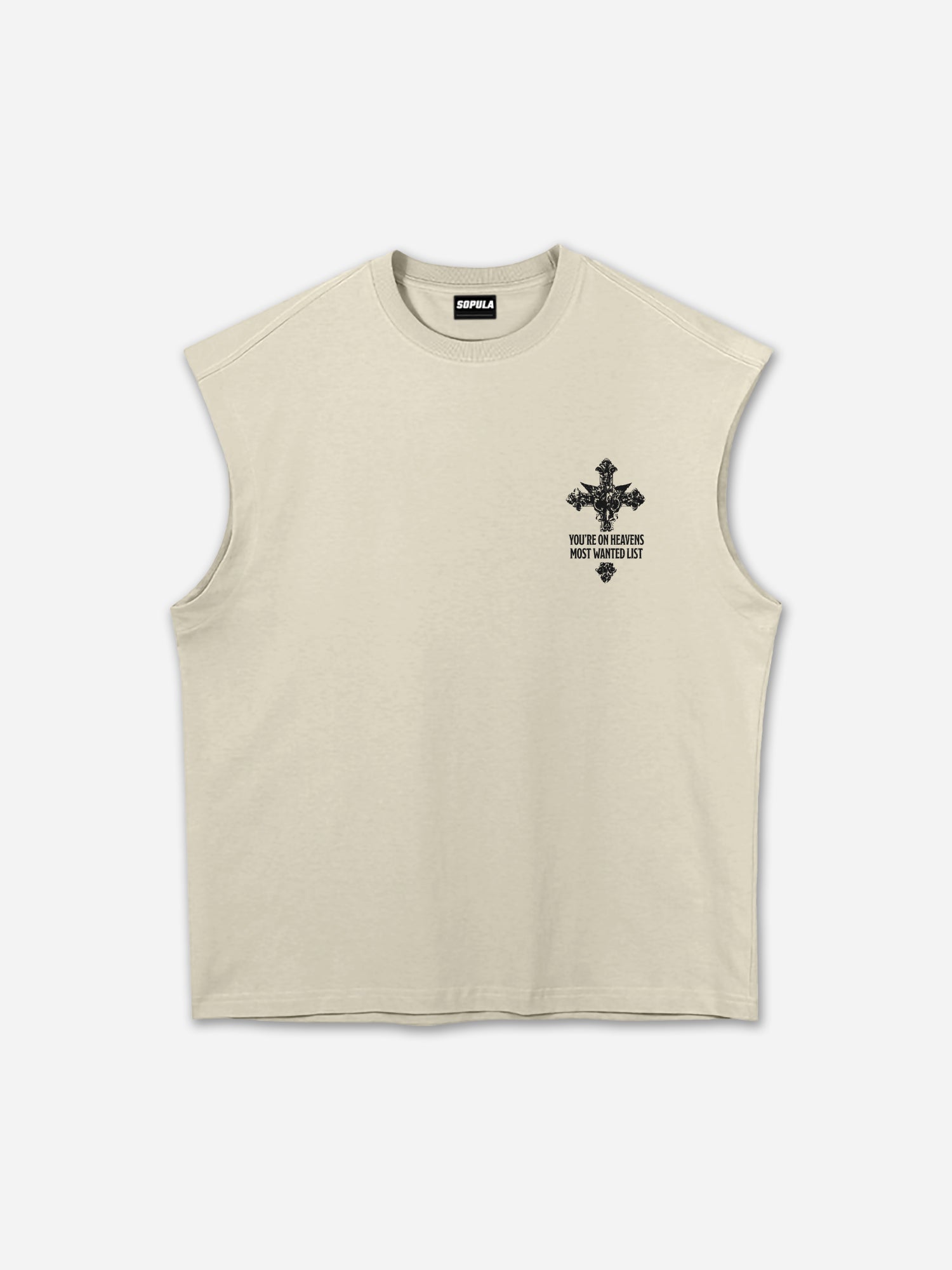 Trinity Service Vintage Cross Graphic Tank Top