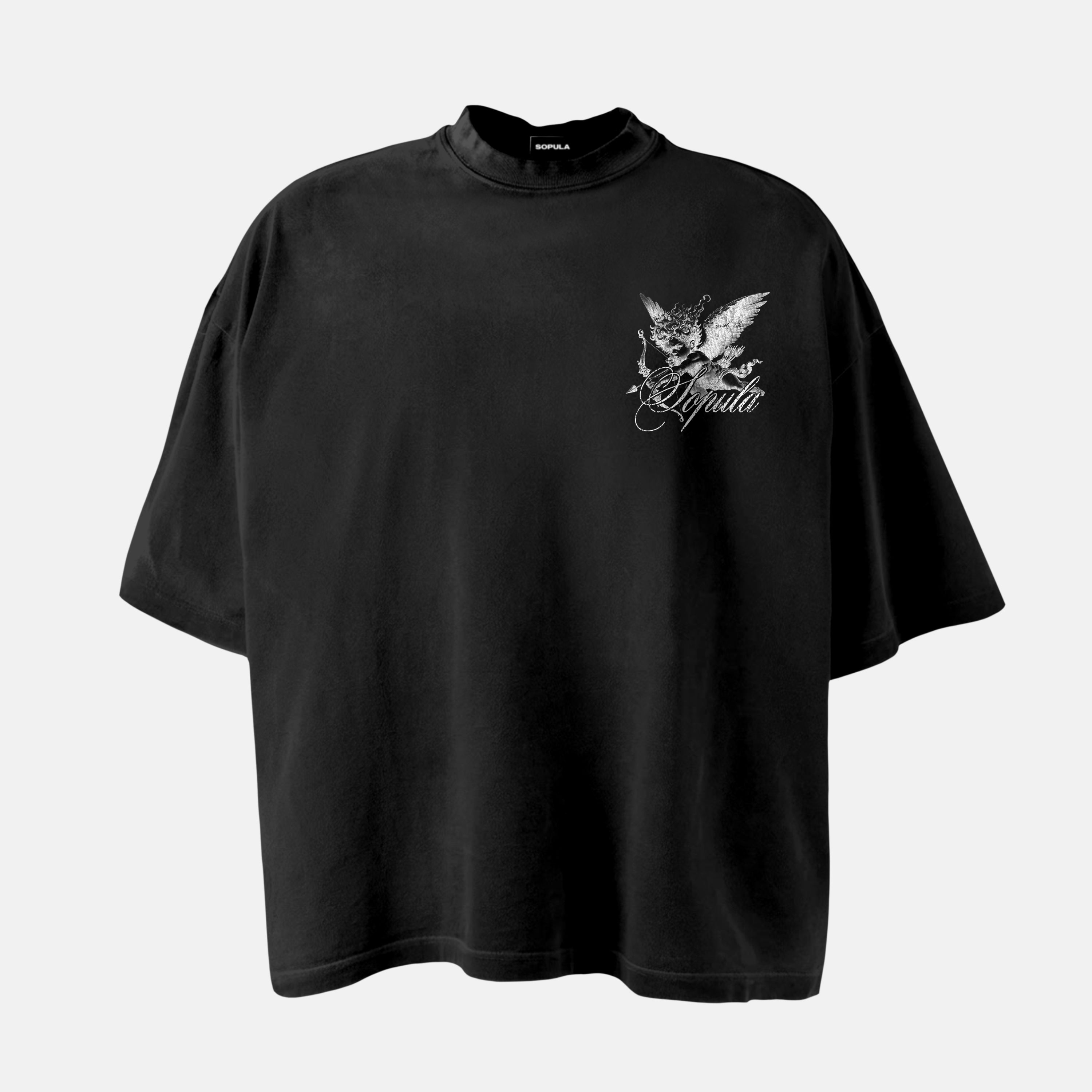 Sacra Angel Winged Archer Of War Graphic Cotton T-shirt