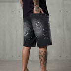 Men's Retro Washed Ripped Denim Shorts