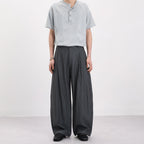 Streetwear Striped Wide-leg Trousers