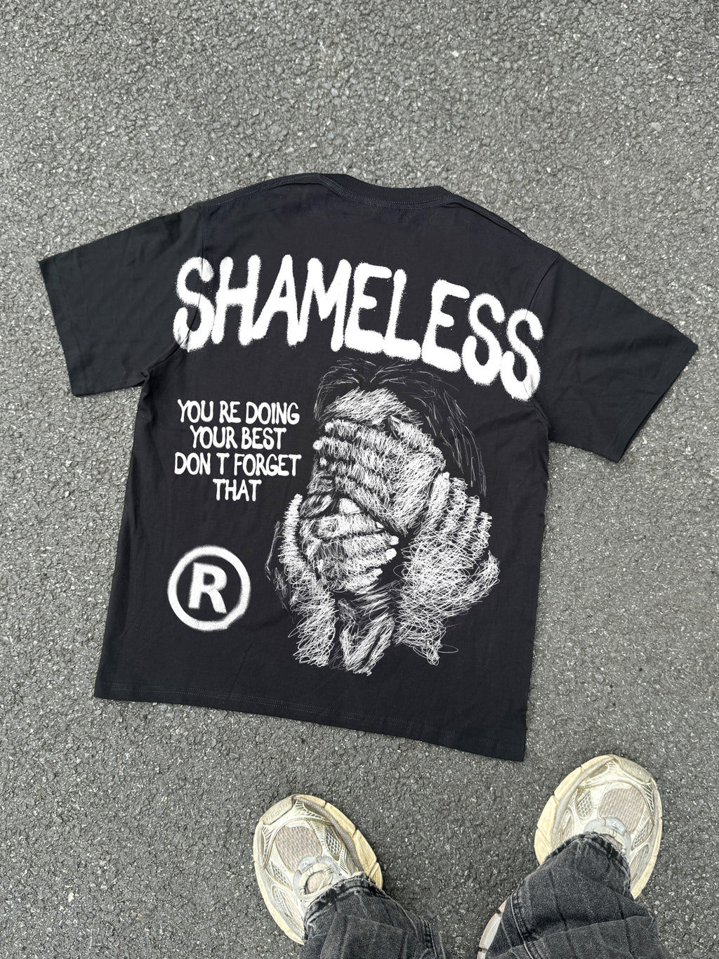 Shameless Mental Health Abstract Figures Graphic Cotton T-shirt