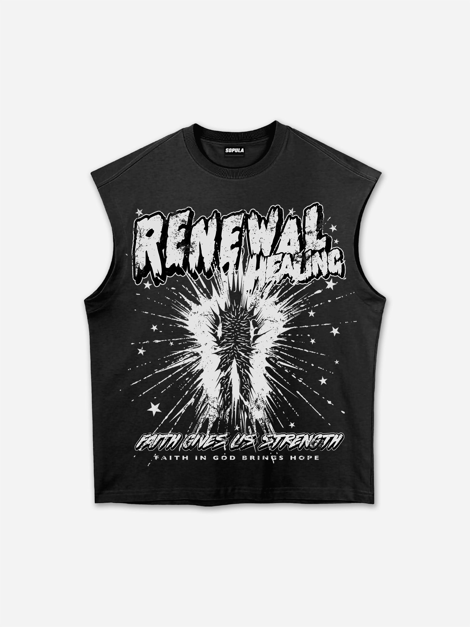 Rebirth Vintage Graphic Tank Top