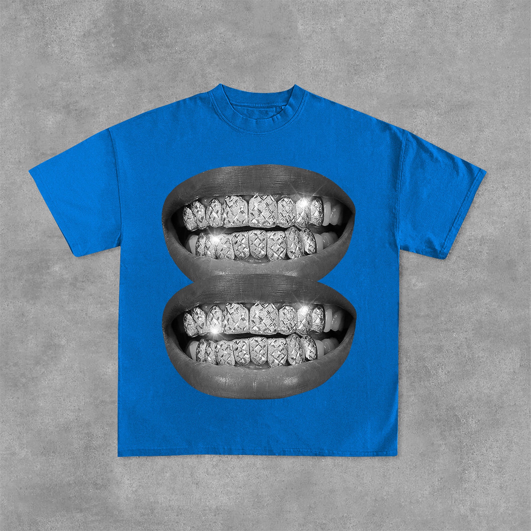 Personalized Lip Graphic Print Fashion Cotton T-Shirt