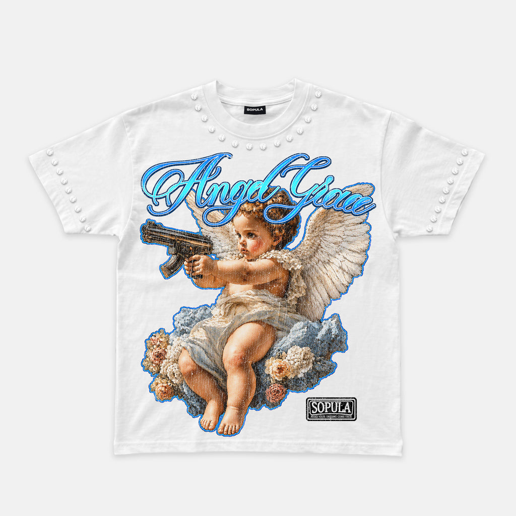 Angel Grace Battle Graphic T-shirt