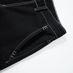 Men's Hip-hop Embroidered Loose Denim Shorts Jorts
