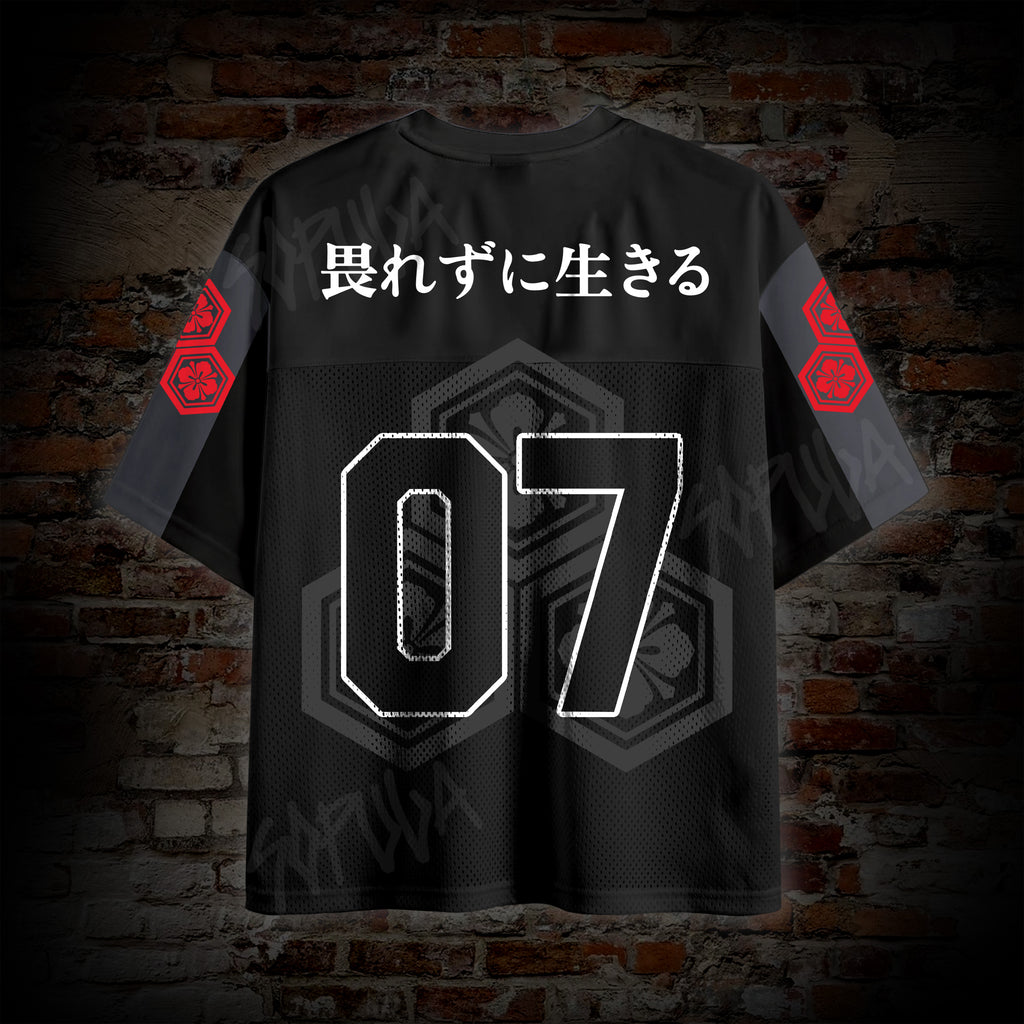 Japanese Tiger No. 07 Print  Mesh Jersey T-shirt