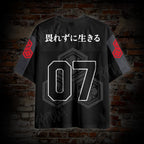 Japanese Tiger No. 07 Print  Mesh Jersey T-shirt
