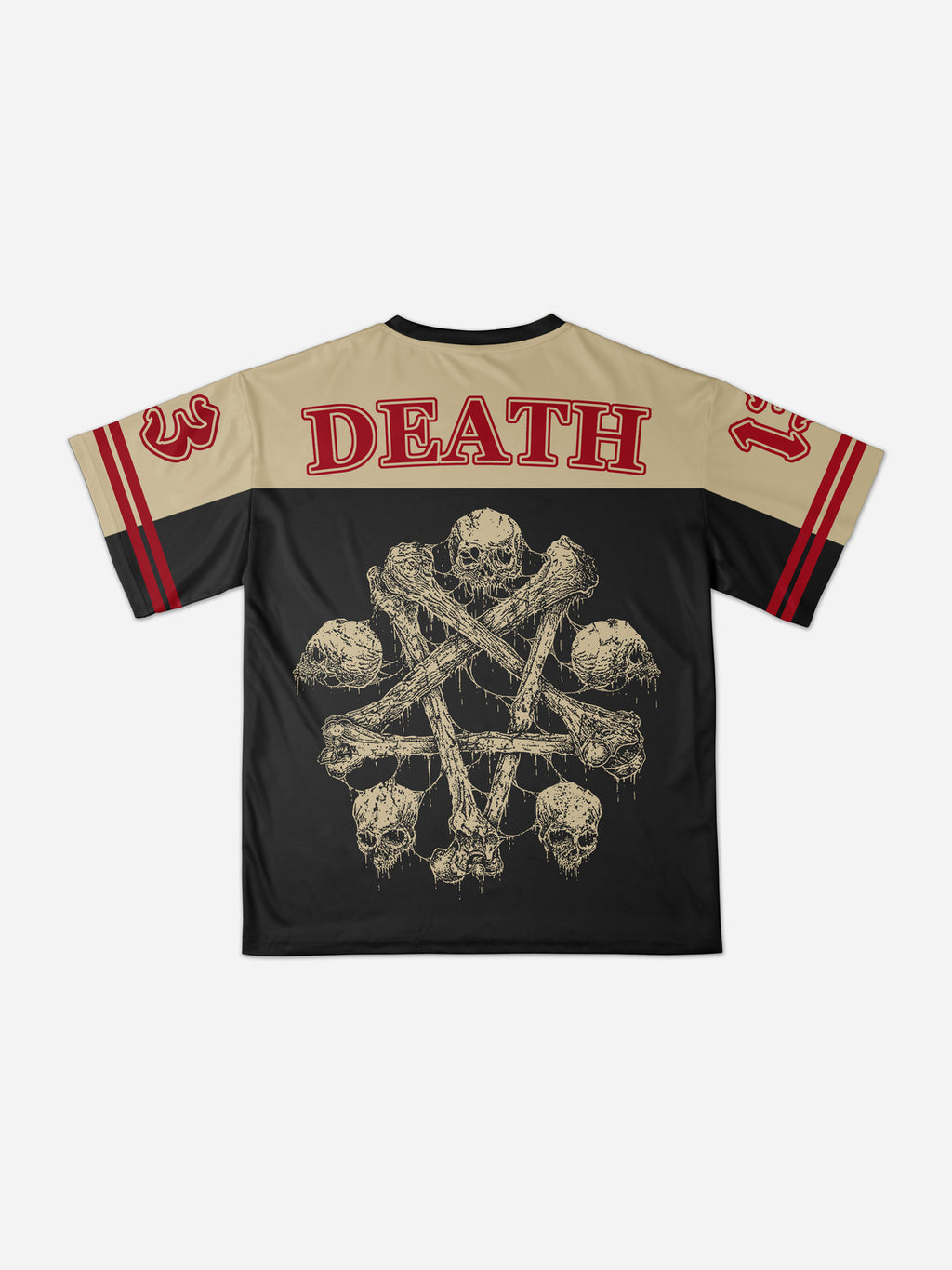 Death In Cloak Tarot Card No.13 Mesh Jersey